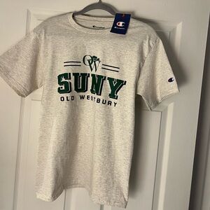NWT Champion SUNY Old Westbury Gray Tshirt Small